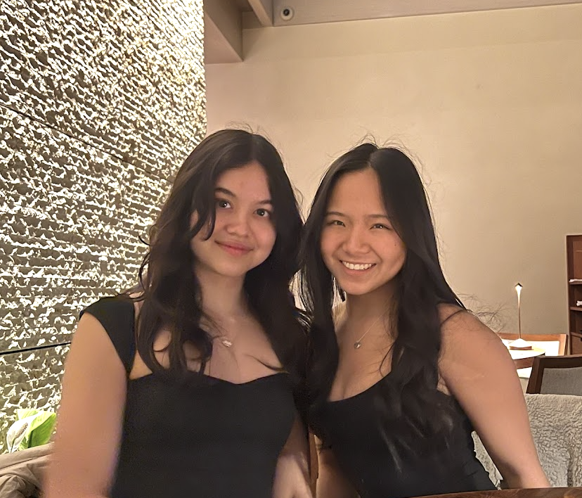 Chloe and Taralyn working on Lookbook